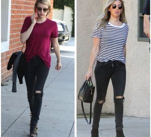 rag & bone black distressed jeans